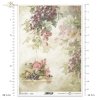fruit, grapes, grapevine, grape cluster, twig, leaves, peach, rose, retro, floral background, Frucht, Obst, Weintraube, Weinstock, Traube, Zweig, Blätter, Pfirsich, Rose, floraler Hintergrund, fruta, uva, vid, racimo de uvas